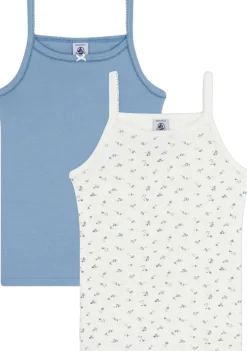 Børn Petit Bateau Undertøj>2 CHEMISES BRETELLESvarian2A