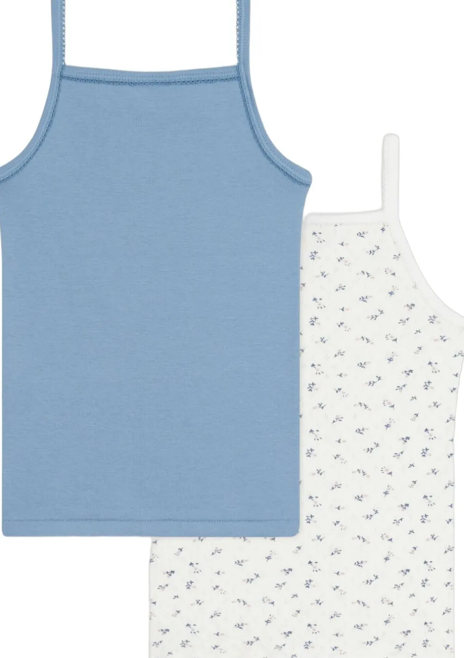 Børn Petit Bateau Undertøj>2 CHEMISES BRETELLESvarian2A