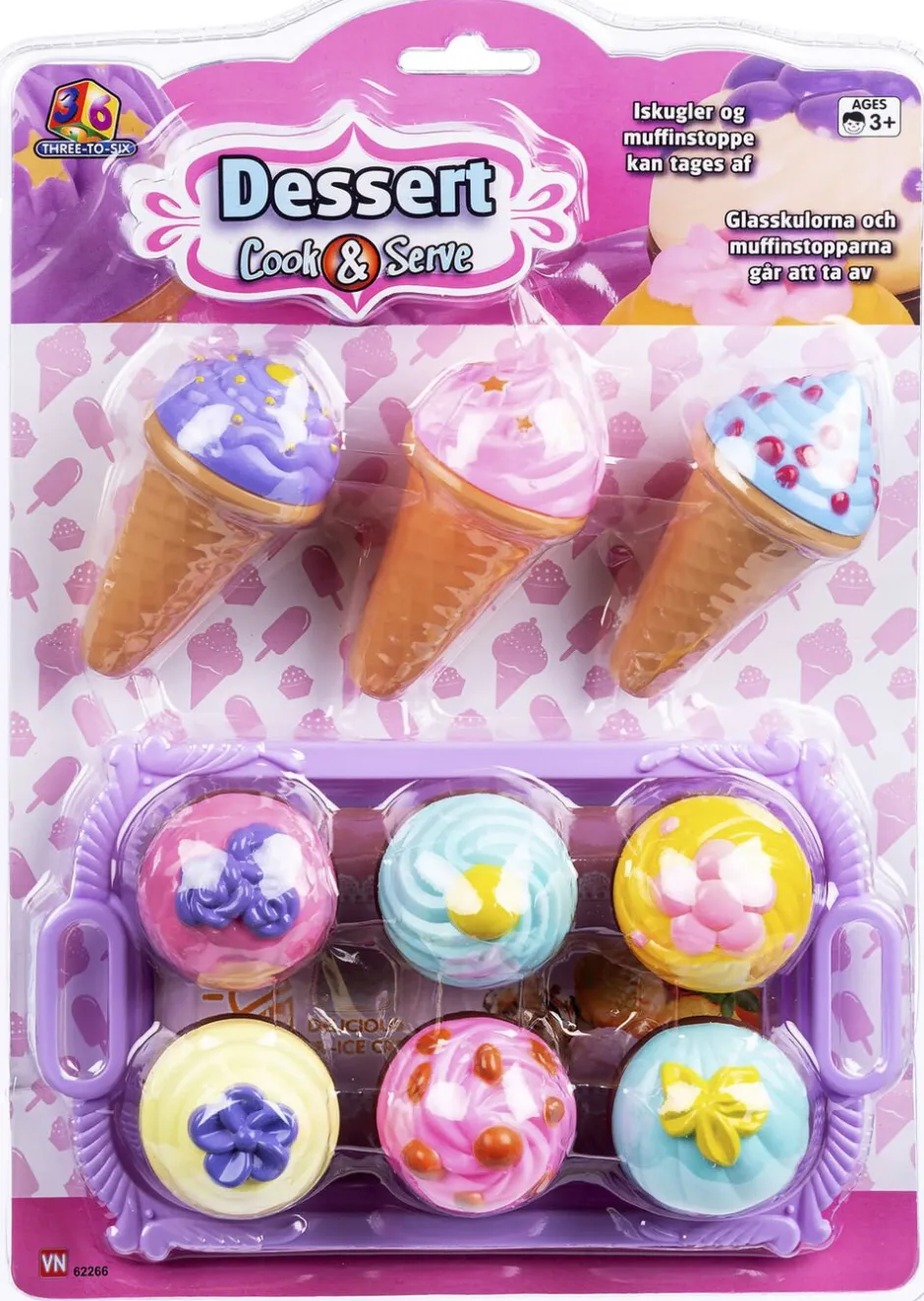 Børn 37658 Legemad & Køkkener>3-2-6 DESSERSÆT BLISTER