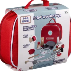 Børn 37658 Rolleleg & Musik>3-2-6 DOKTOR SÆT I TRÆ