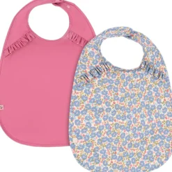 Børn Konges Sløjd Hagesmække>2 PACK DINNER BIB WITH FRILL