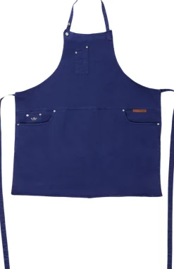 Best 5 Pocket Slim Fit Apron Dark Blue Tekstiler Til Køkkenet