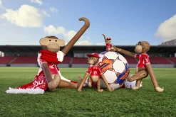 Kay Bojesen Figurer & Skulpturer>Abe x DBU Herre 2024 mini teak/limba