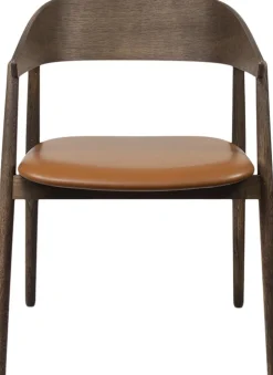 Online AC2 armchair, Smoked oak, Leather Cognac Møbler