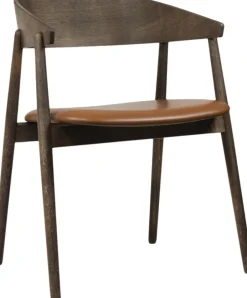 Online AC2 armchair, Smoked oak, Leather Cognac Møbler