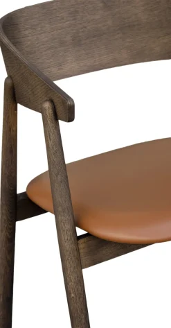 Online AC2 armchair, Smoked oak, Leather Cognac Møbler