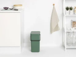 Affaldsspand m/låg sort. kon. 16 lt-Brabantia Online