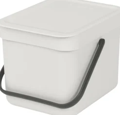 Affaldsspand m/låg sort. kon. 6 ltr-Brabantia Sale