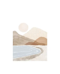 Affordable Art Prints x Melloi Art Prints - Beach Sunset Art-Poster & Frame Hot