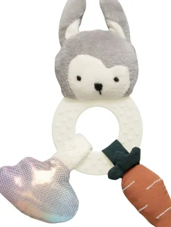 Børn Sebra Babylegetøj>Aktivitetsrangle, mini, kaninen Siggy