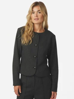 Best Amanda Herringbone Jacket Dame Blazere & Veste