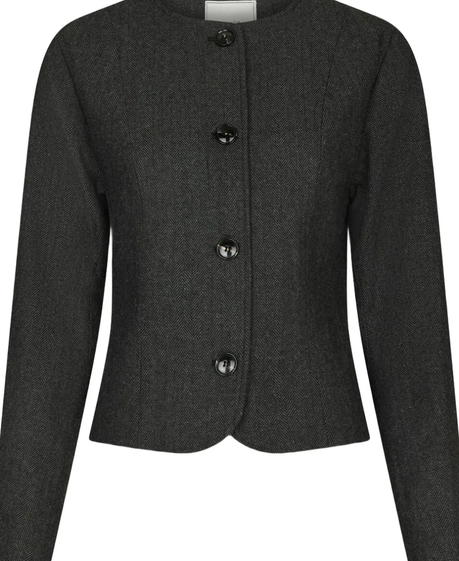 Best Amanda Herringbone Jacket Dame Blazere & Veste
