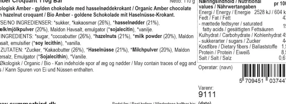 Clearance Amber Croquant Chokolade