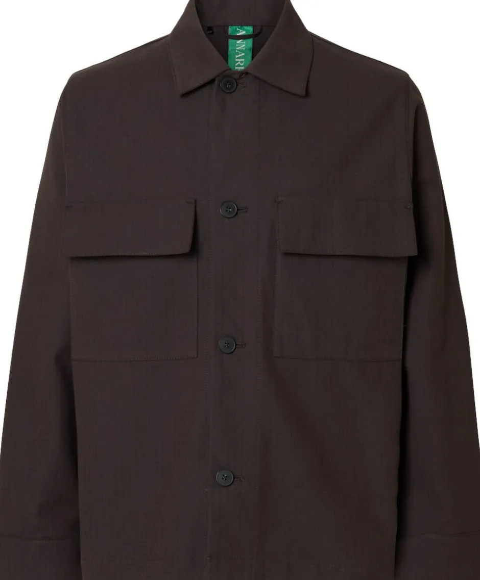 Annarr Skjorter>ANRHARKI PINSTRIPE OVERSHIRT