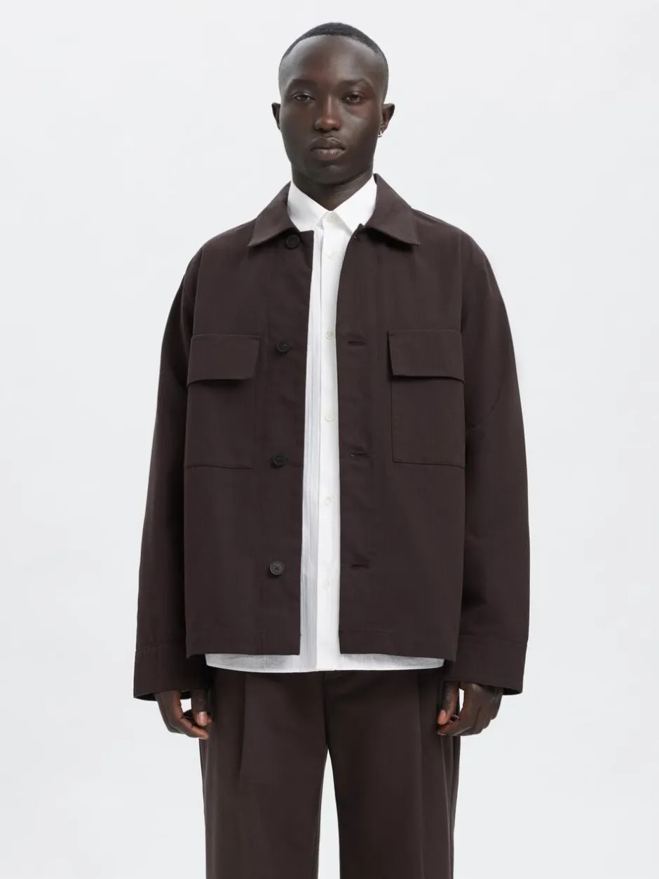 Annarr Skjorter>ANRHARKI PINSTRIPE OVERSHIRT