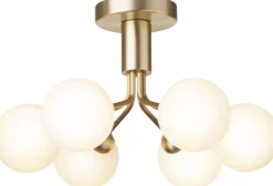 Sale Apiales 6 Ceiling, brushed brass / opal Loftlamper