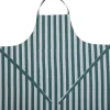 Online Apron 105x100 cm Birk - Stripe dark green Tekstiler Til Køkkenet