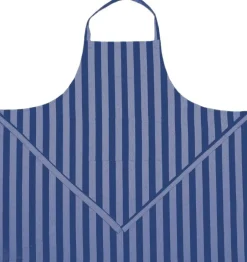 Online Apron 105x100 cm BIRK -Stripe blue Tekstiler Til Køkkenet