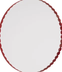 Hay Spejle>Arcs Mirror-Round-Red