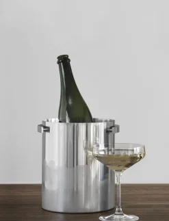 Stelton Bar & Vin>Arne Jacobsen champagne køler steel