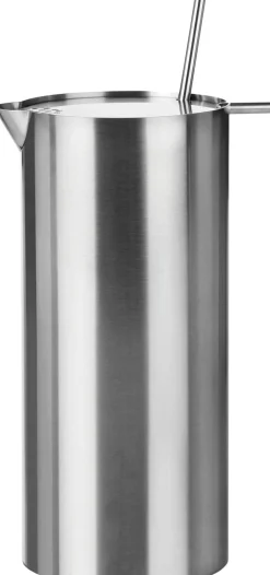 Arne Jacobsen martini mixer med mixer ske 1 l, steel-Stelton Best