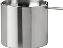 Stelton Kontorartikler>Arne Jacobsen vippeaskebæger H 6,5 cm steel