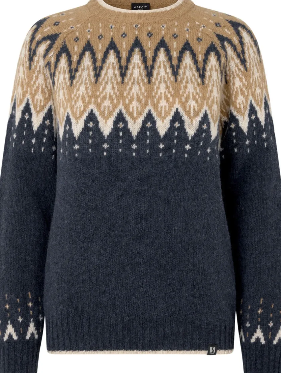 Online W Isefjord Sweater, BlackSand Dame Trøjer & Sweatshirts