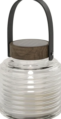 Sirius Lanterner>Aston Solar Krukke, Ø14xH16cm, Sort/Brun