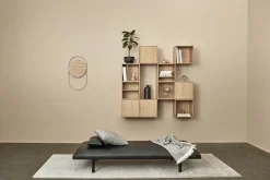 Online A-Wall Clock - Oak with brass ring Ure & Vejrstationer