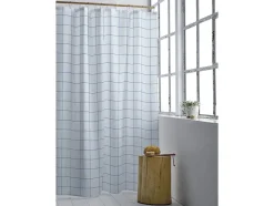 Sale Badeforhæng 180x220 Vista Linen blue Badeforhæng