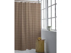 Outlet Badeforhæng 180x200 Vista Warm Taupe Badeforhæng