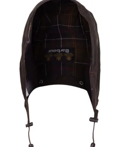 Classic Sylkoi Olive hætte-Barbour Clearance