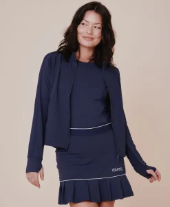 Outlet Baseline long sleeve zip jacket - Ocean Dame Jakker|Sport