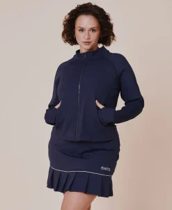 Outlet Baseline long sleeve zip jacket - Ocean Dame Jakker|Sport