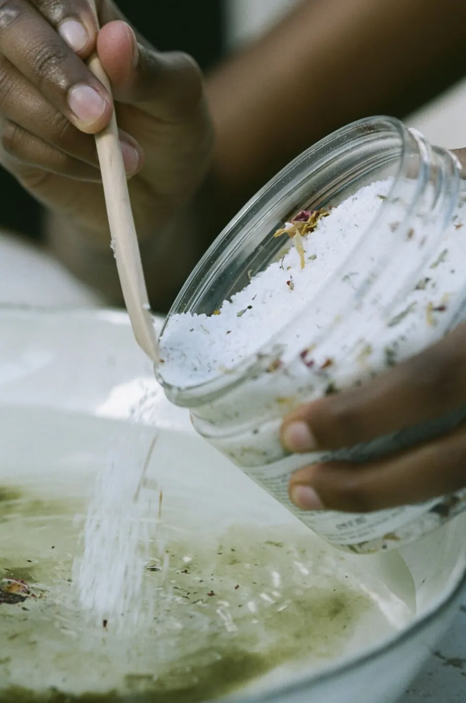 L:a Bruket Kropspleje>Bath Salt Mint 450 ml.