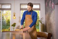 Clearance BBQ Style Apron Gold Wash Tekstiler Til Køkkenet