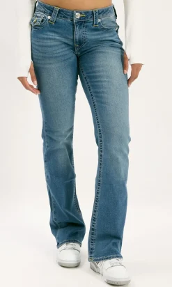 Dame True Religion Jeans>BECCA MID RISE BOOT CUT FLAP