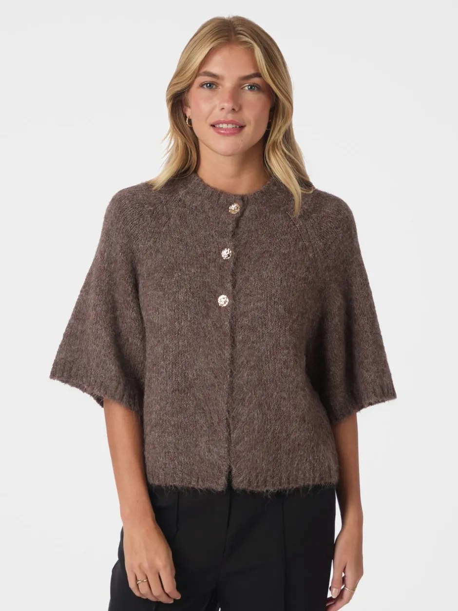 Benuta Fluffy Knit Cardigan-Neo Noir Best