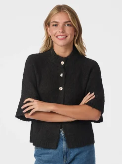 Dame Neo Noir Strik>Benuta Fluffy Knit Cardigan