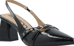 Sale BIAMARALYN Buckle Slingback Faux Leather Dame Højhælede Sko
