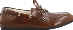 BIAMARLENE Boat Shoe Leather-Bianco Clearance