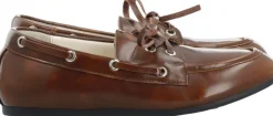BIAMARLENE Boat Shoe Leather-Bianco Clearance