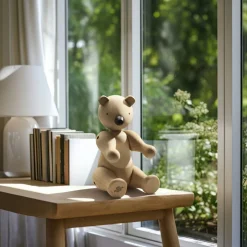 Kay Bojesen Figurer & Skulpturer>Bjørn stor eg/ahorn