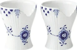 Royal Copenhagen Tilbehør Til Bordet>Blå Elements æggebæger 2 stk.