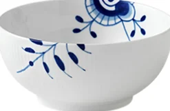 Blå Mega Riflet 110 cl. skål Skåle & Fade