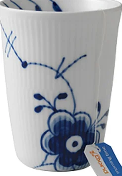 Blå Mega Riflet 39 cl. termokop-Royal Copenhagen Online