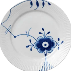 Discount Blå Mega Riflet 19 cm. tallerken Tallerkener