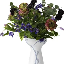 Best Blå Mega Riflet 19 cm Vase Vaser & Urtepotteskjulere