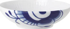 Royal Copenhagen Skåle & Fade>Blå Mega Riflet skål 9 cl