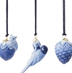Royal Copenhagen Figurer & Skulpturer|Juletræspynt>Blå Samlerartikler mini 3 stk.
